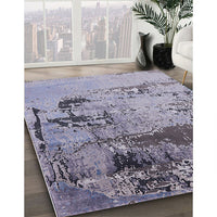 Mid-Century Modern Purple Oriental Rug, urb2058