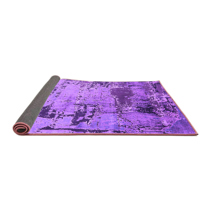 Sideview of Oriental Purple Industrial Rug, urb2058pur