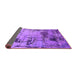 Sideview of Oriental Purple Industrial Rug, urb2058pur