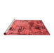 Industrial Red Washable Rugs