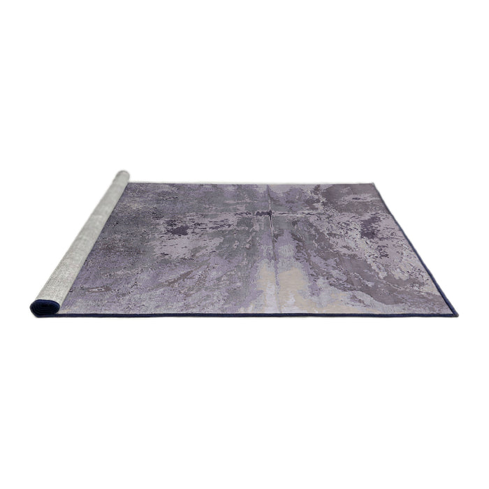 Sideview of Machine Washable Industrial Modern French Lilac Purple Rug, wshurb2059