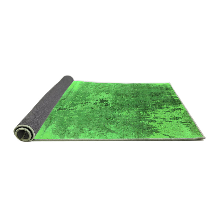 Sideview of Oriental Green Industrial Rug, urb2059grn