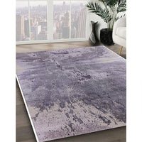 Mid-Century Modern French Lilac Purple Oriental Rug, urb2059