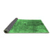 Sideview of Oriental Emerald Green Industrial Rug, urb2059emgrn