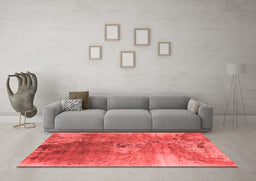 Industrial Red Washable Rugs