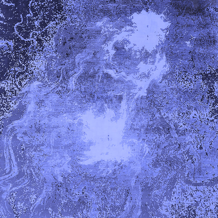 Machine Washable Oriental Blue Industrial Rug, wshurb2060blu