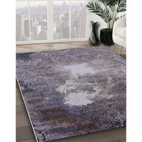 Mid-Century Modern Purple Oriental Rug, urb2060