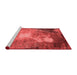 Industrial Red Washable Rugs