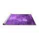 Sideview of Machine Washable Oriental Purple Industrial Area Rugs, wshurb2060pur