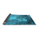 Sideview of Oriental Light Blue Industrial Rug, urb2060lblu