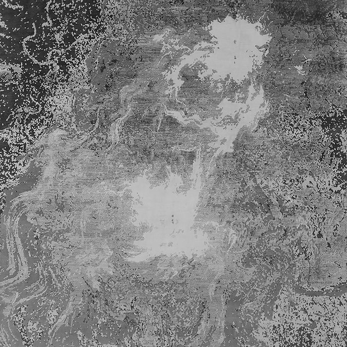 Machine Washable Oriental Gray Industrial Rug, wshurb2060gry