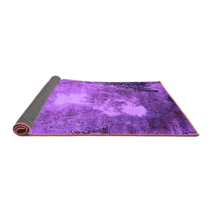 Sideview of Oriental Purple Industrial Rug, urb2060pur