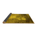 Sideview of Oriental Yellow Industrial Rug, urb2060yw