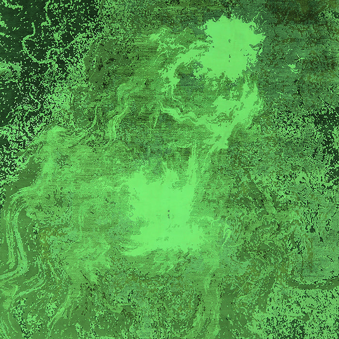 Machine Washable Oriental Green Industrial Area Rugs, wshurb2060grn