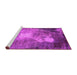 Sideview of Machine Washable Oriental Pink Industrial Rug, wshurb2060pnk