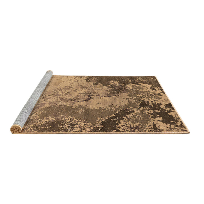 Sideview of Machine Washable Oriental Brown Industrial Rug, wshurb2061brn