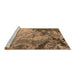 Sideview of Machine Washable Oriental Brown Industrial Rug, wshurb2061brn