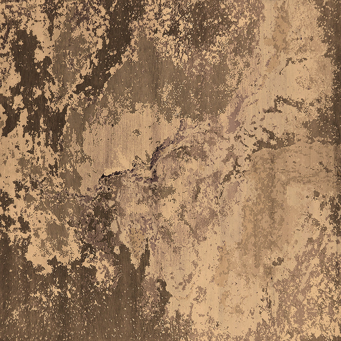 Square Machine Washable Oriental Brown Industrial Rug, wshurb2061brn