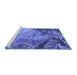 Sideview of Machine Washable Oriental Blue Industrial Rug, wshurb2061blu