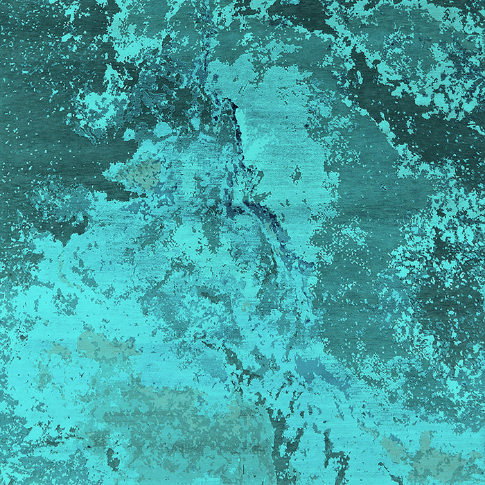 Oriental Turquoise Industrial Rug, urb2061turq