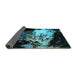 Sideview of Oriental Turquoise Industrial Rug, urb2062turq