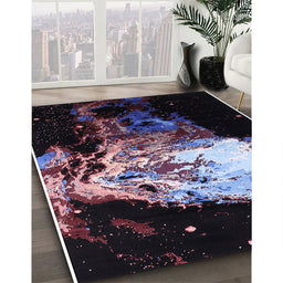 Mid-Century Modern Mid Gray Oriental Rug in Family Room, urb2062