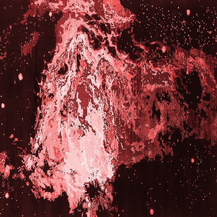 Machine Washable Oriental Red Industrial Rug, wshurb2062red