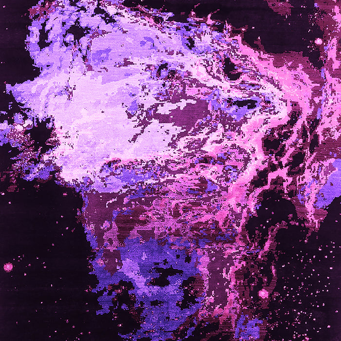 Machine Washable Oriental Pink Industrial Rug, wshurb2062pnk