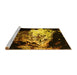 Sideview of Machine Washable Oriental Yellow Industrial Rug, wshurb2062yw