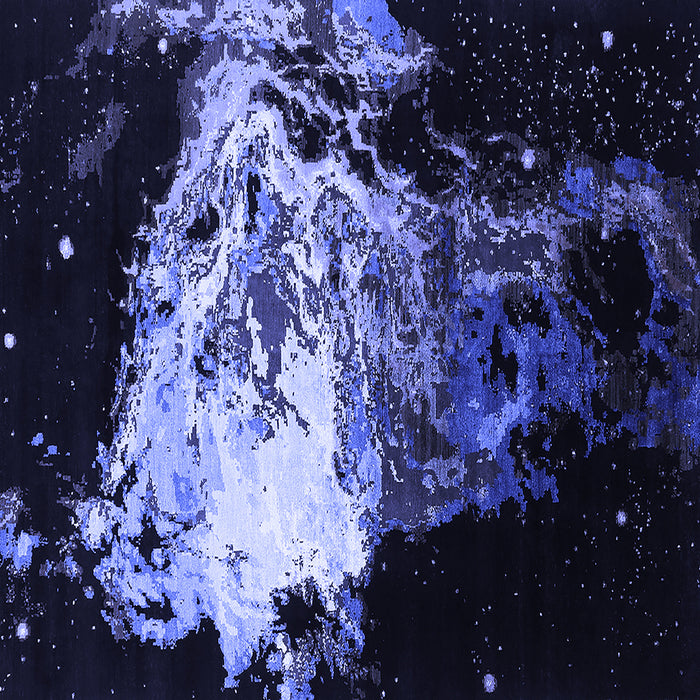 Square Oriental Blue Industrial Rug, urb2062blu