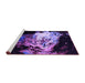 Sideview of Machine Washable Oriental Purple Industrial Area Rugs, wshurb2062pur