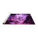 Sideview of Machine Washable Oriental Pink Industrial Rug, wshurb2062pnk