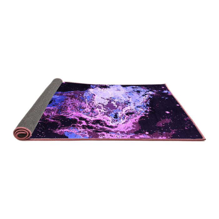 Sideview of Oriental Purple Industrial Rug, urb2062pur