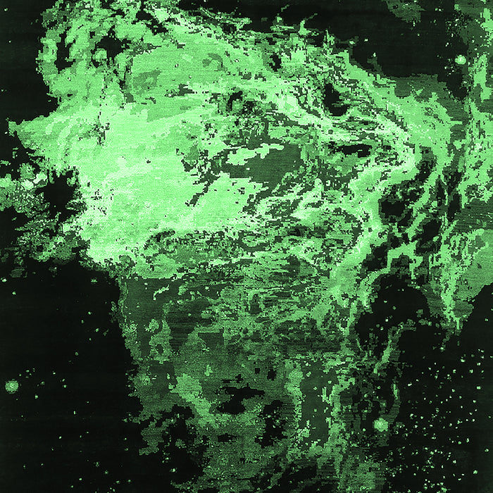 Oriental Emerald Green Industrial Rug, urb2062emgrn