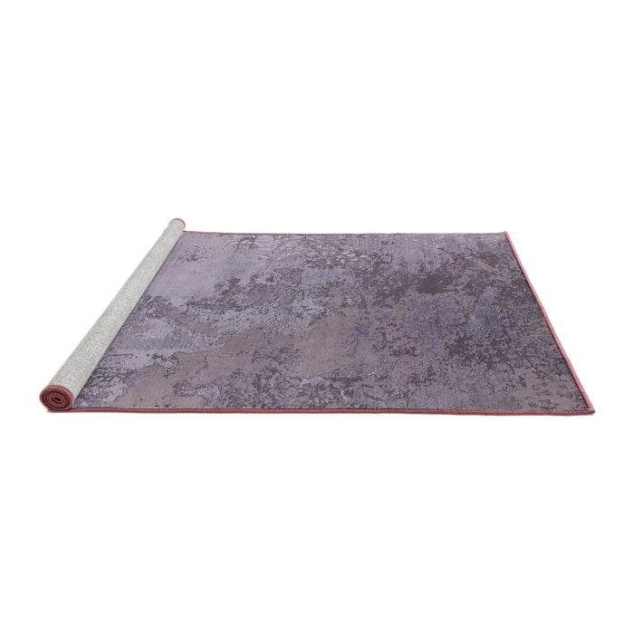 Sideview of Machine Washable Industrial Modern Purple Rug, wshurb2063