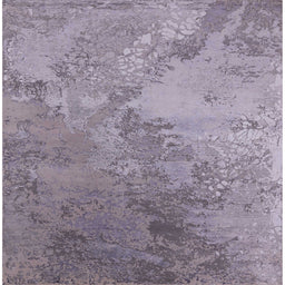Square Mid-Century Modern Purple Oriental Rug, urb2063