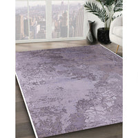 Mid-Century Modern Purple Oriental Rug, urb2063