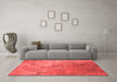 Industrial Red Washable Rugs