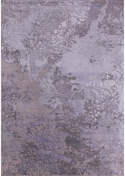 Mid-Century Modern Purple Oriental Rug, urb2063