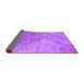 Sideview of Oriental Purple Industrial Rug, urb2063pur