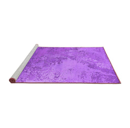 Sideview of Machine Washable Oriental Purple Industrial Area Rugs, wshurb2063pur