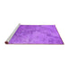 Sideview of Machine Washable Oriental Purple Industrial Area Rugs, wshurb2063pur