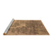 Sideview of Machine Washable Oriental Brown Industrial Rug, wshurb2064brn