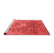 Industrial Red Washable Rugs