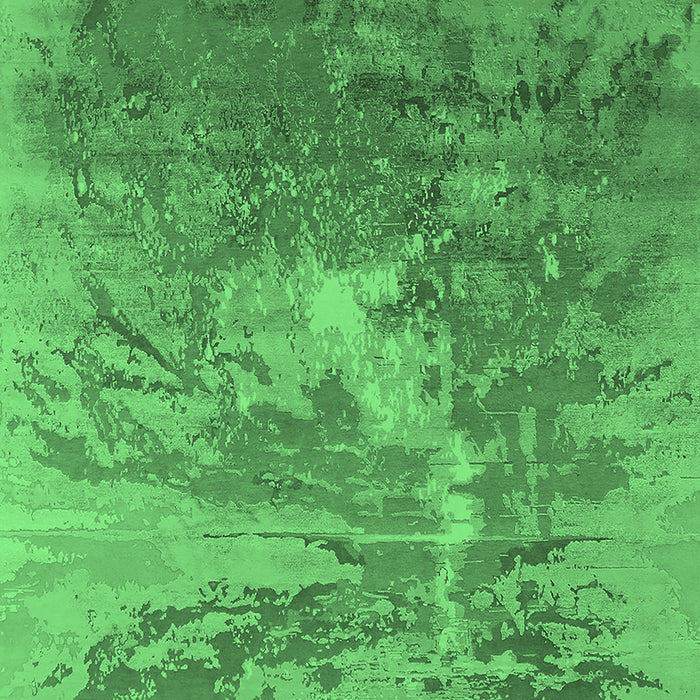 Machine Washable Oriental Emerald Green Industrial Area Rugs, wshurb2064emgrn