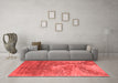 Industrial Red Washable Rugs