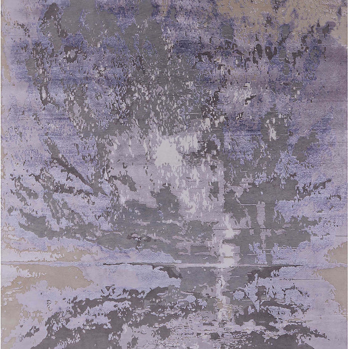 Mid-Century Modern Purple Oriental Rug, urb2064