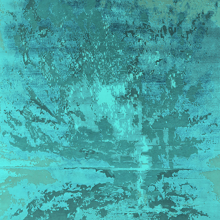 Oriental Turquoise Industrial Rug, urb2064turq