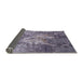 Sideview of Mid-Century Modern Purple Oriental Rug, urb2065