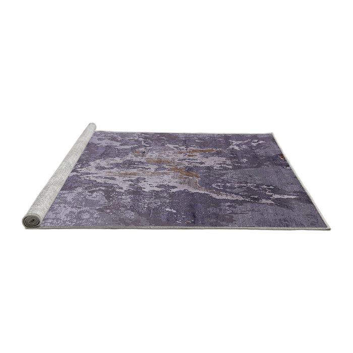 Sideview of Machine Washable Industrial Modern Viola Purple Rug, wshurb2065